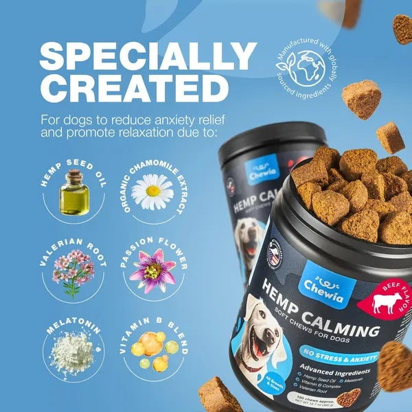 Hemp Calming Chews For Dogs - PawSlow
