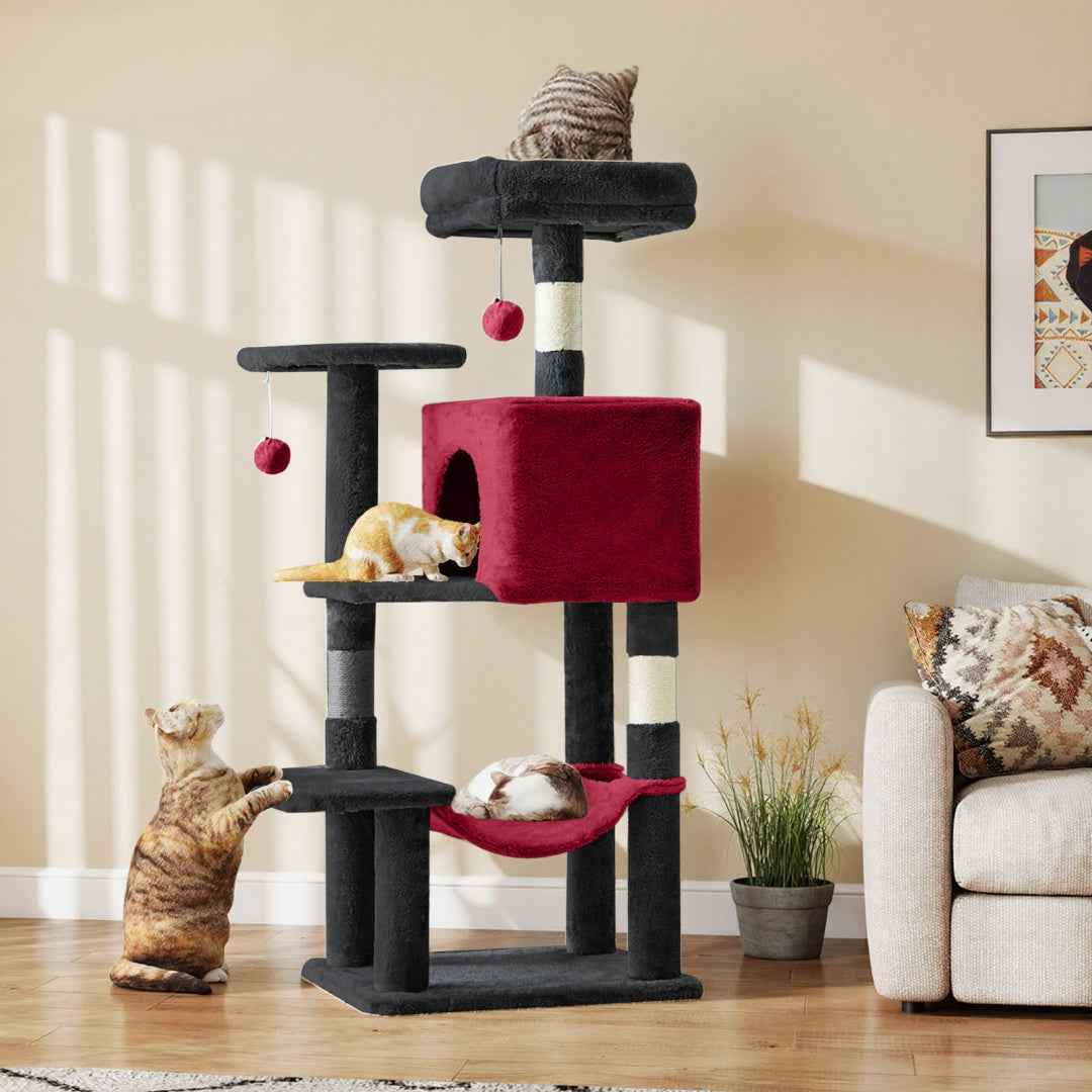 Multi Cat Tree Tower With Hammock Bed - PawSlow