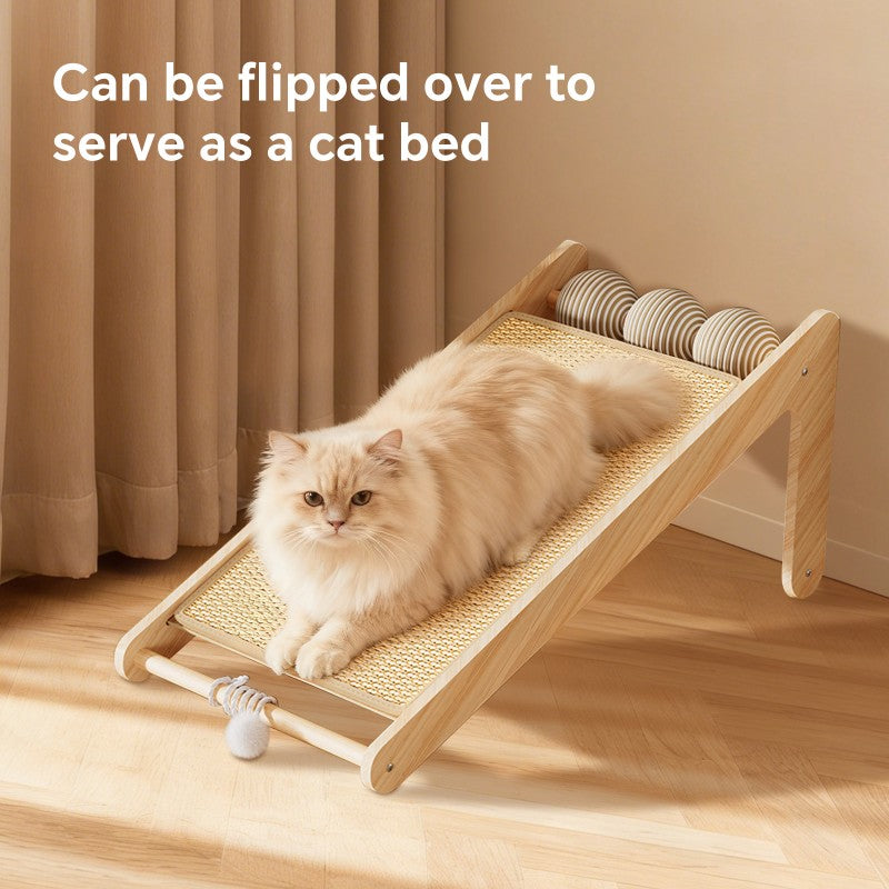 Large Sisal Cat Scratcher With Balls - PawSlow