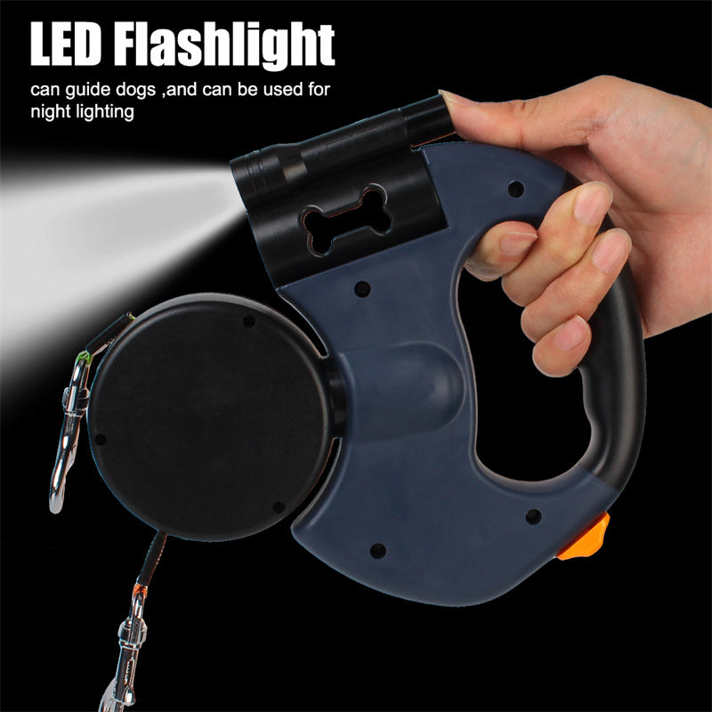 Double Retractable Dual Dog Leash Lead - PawSlow