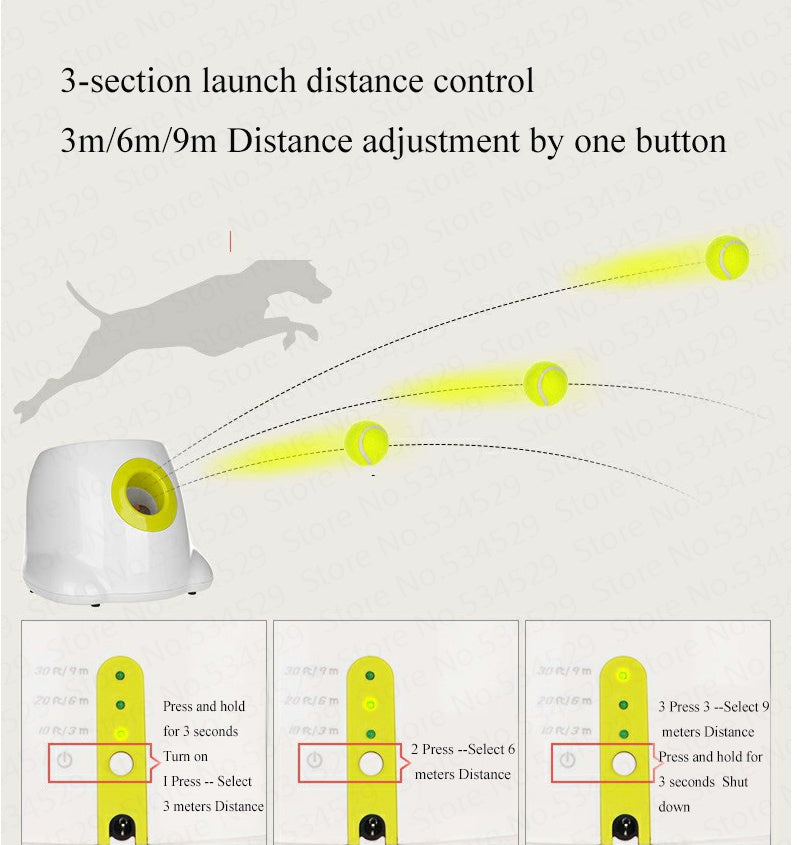 Automatic Dog Ball Launcher Interactive - PawSlow