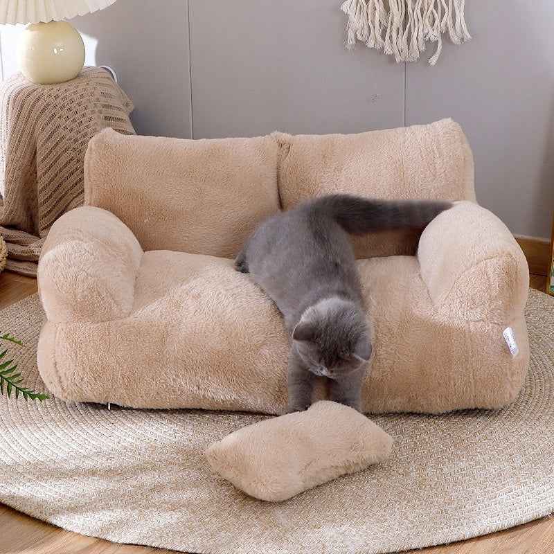 Soft Luxury Cat Bed Sofa Couch Style - PawSlow