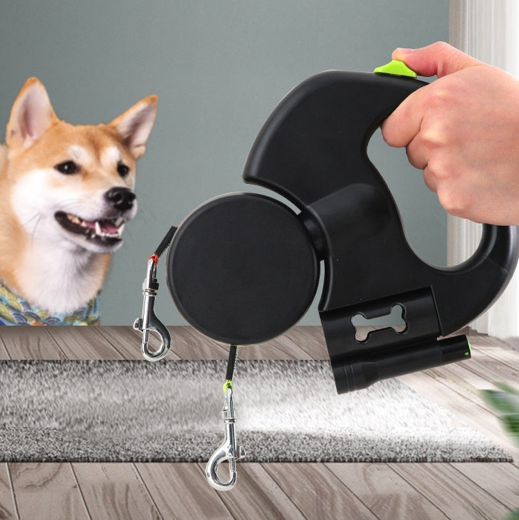 Double Retractable Dual Dog Leash Lead - PawSlow