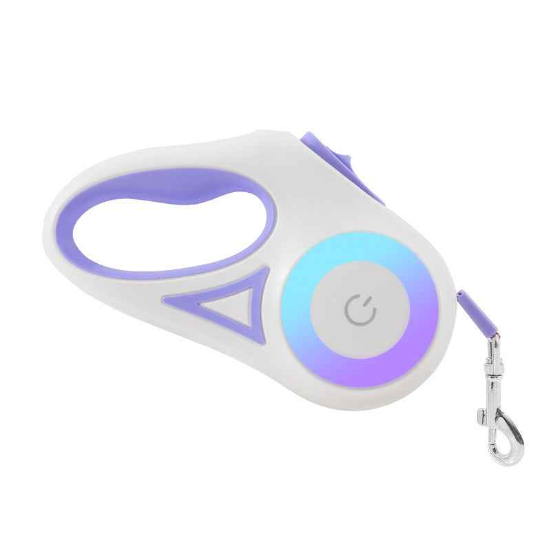 LED Retractable Dog Leash Night Walk