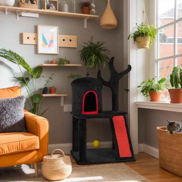 Gothic Halloween Cat Tree Tower Condo - PawSlow