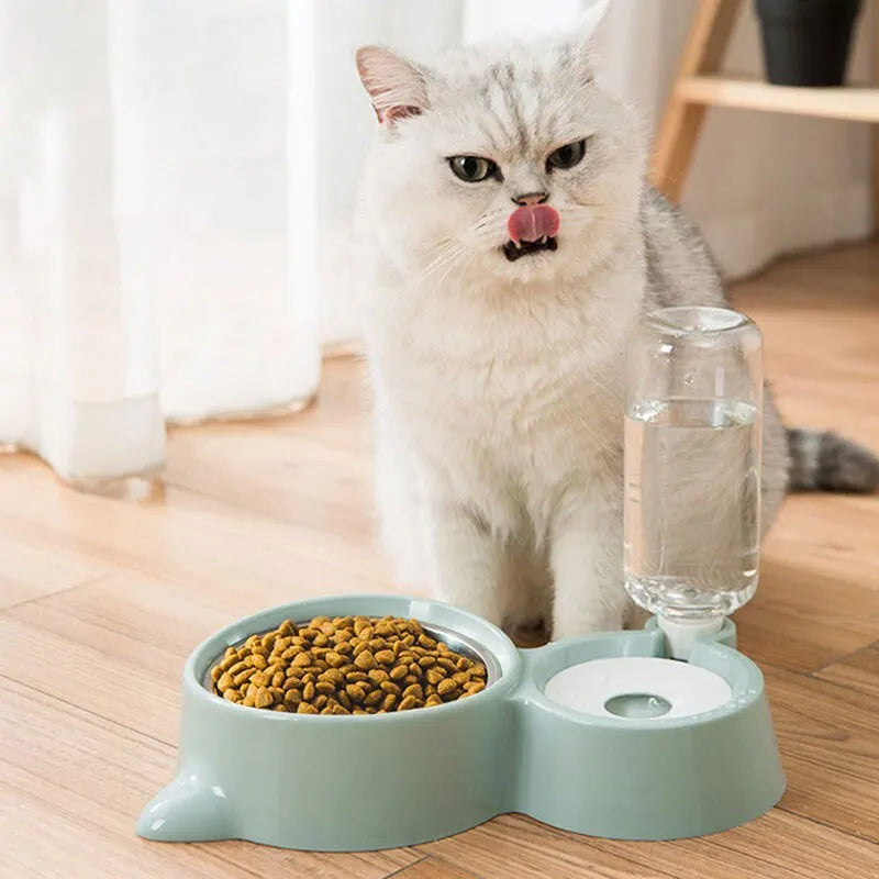 Pet Feeder Bowl With Auto Water Supply - PawSlow