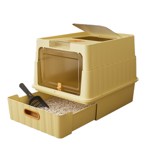 Enclosed Cat Litter Box Top Entry Pro - PawSlow