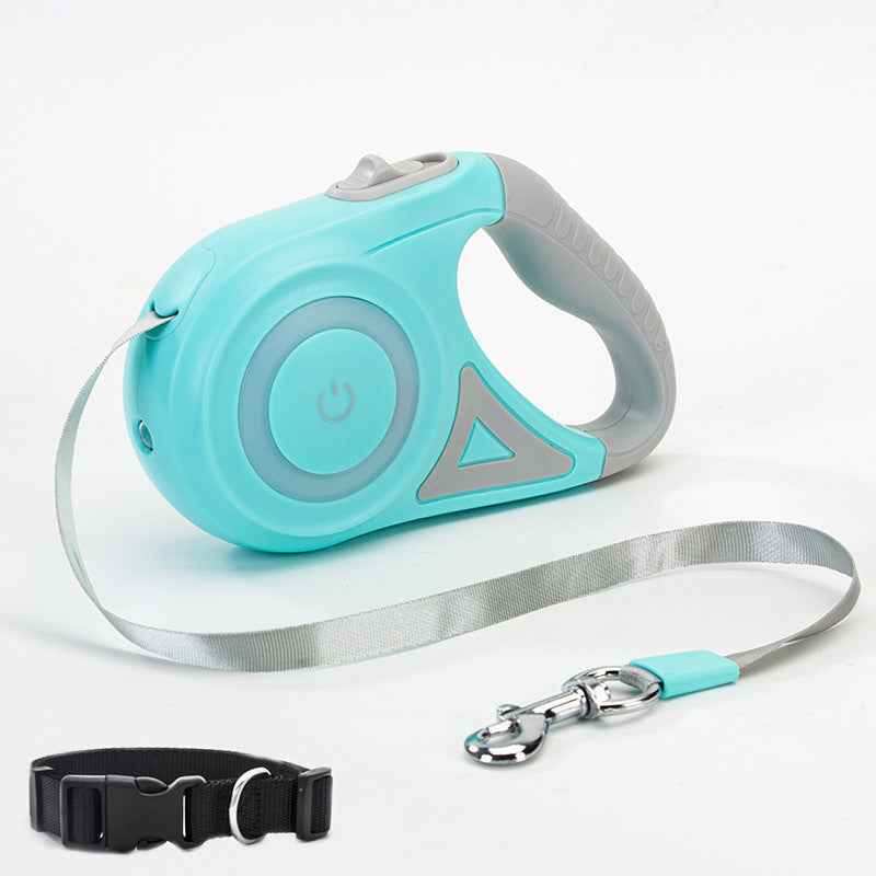 LED Retractable Dog Leash Night Walk