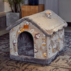 Foldable Dog Cat House Bed Warm Enclosed Pet Kennel