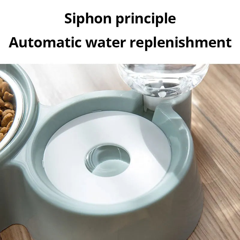 Pet Feeder Bowl With Auto Water Supply - PawSlow