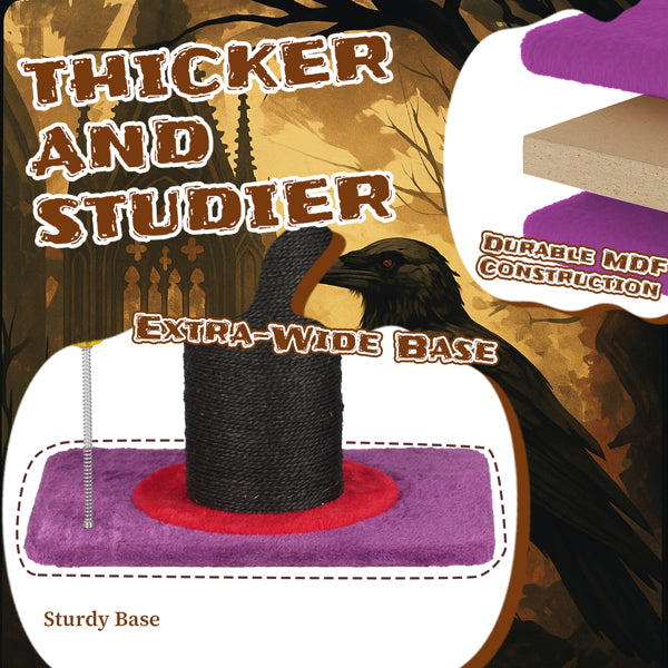 Purple Wizard Cat Scratching Post - PawSlow
