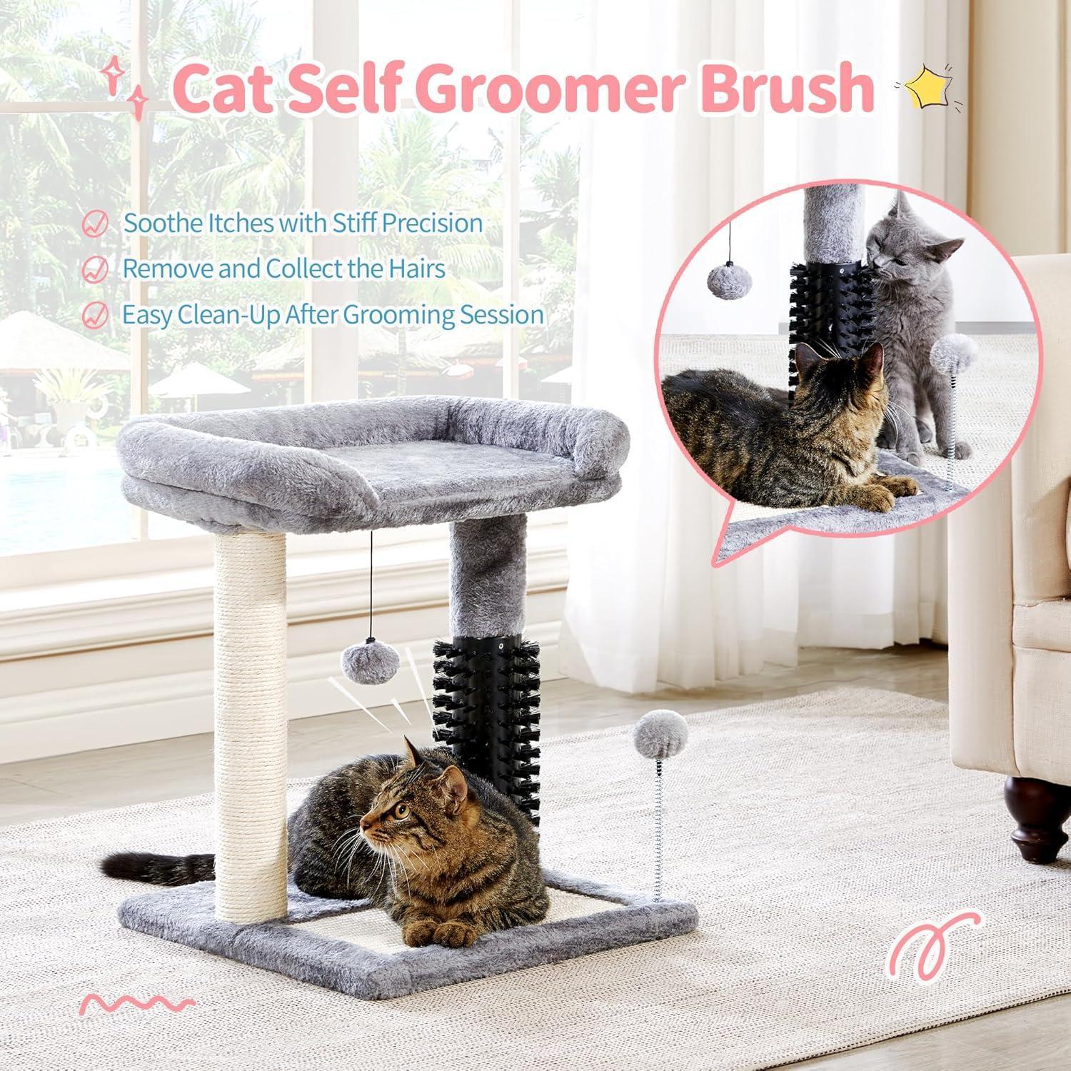 4in1 Cat Tree Tower With Scratching Post - PawSlow