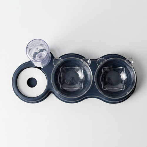 Pet Double Bowl Auto Water Dish Set