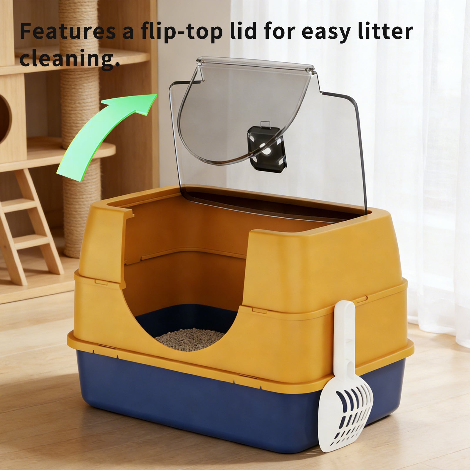 Top Entry Cat Litter Box Odor Locking - PawSlow
