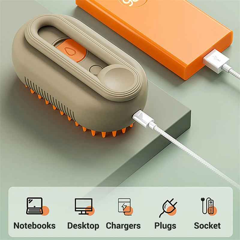 Gentle Cat Steam Brush Grooming Tool