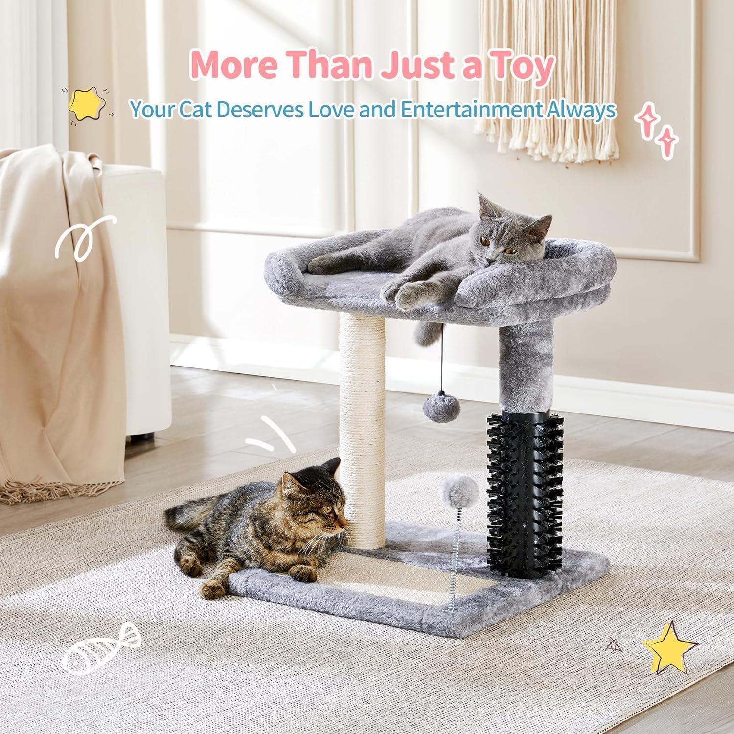 4in1 Cat Tree Tower With Scratching Post - PawSlow