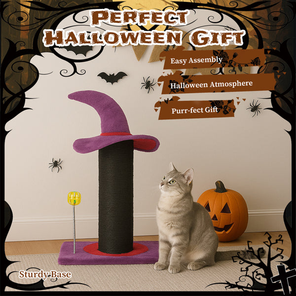 Purple Wizard Cat Scratching Post - PawSlow