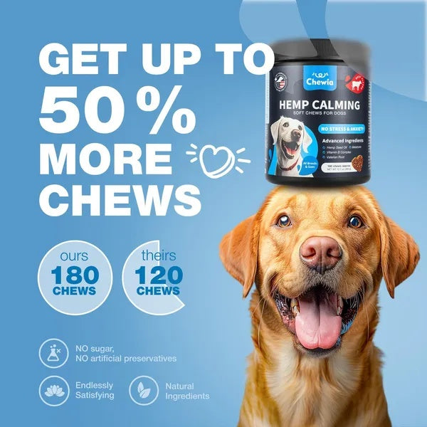 Hemp Calming Chews For Dogs - PawSlow