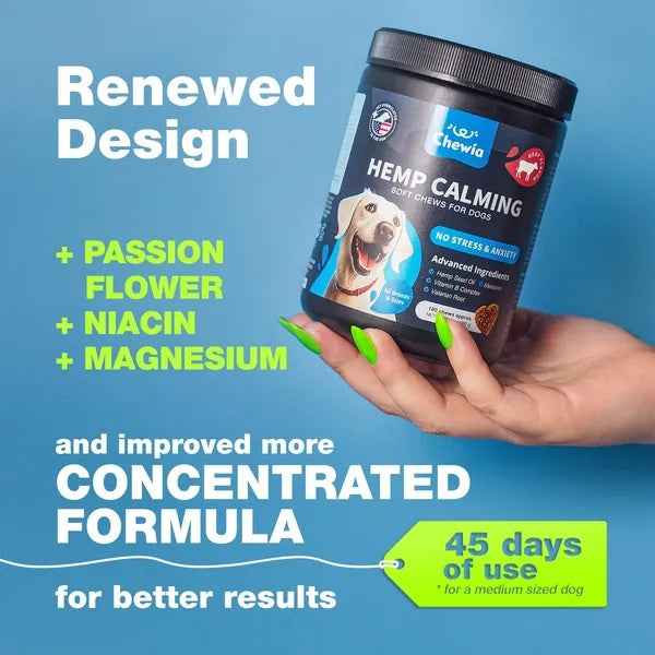 Hemp Calming Chews For Dogs - PawSlow