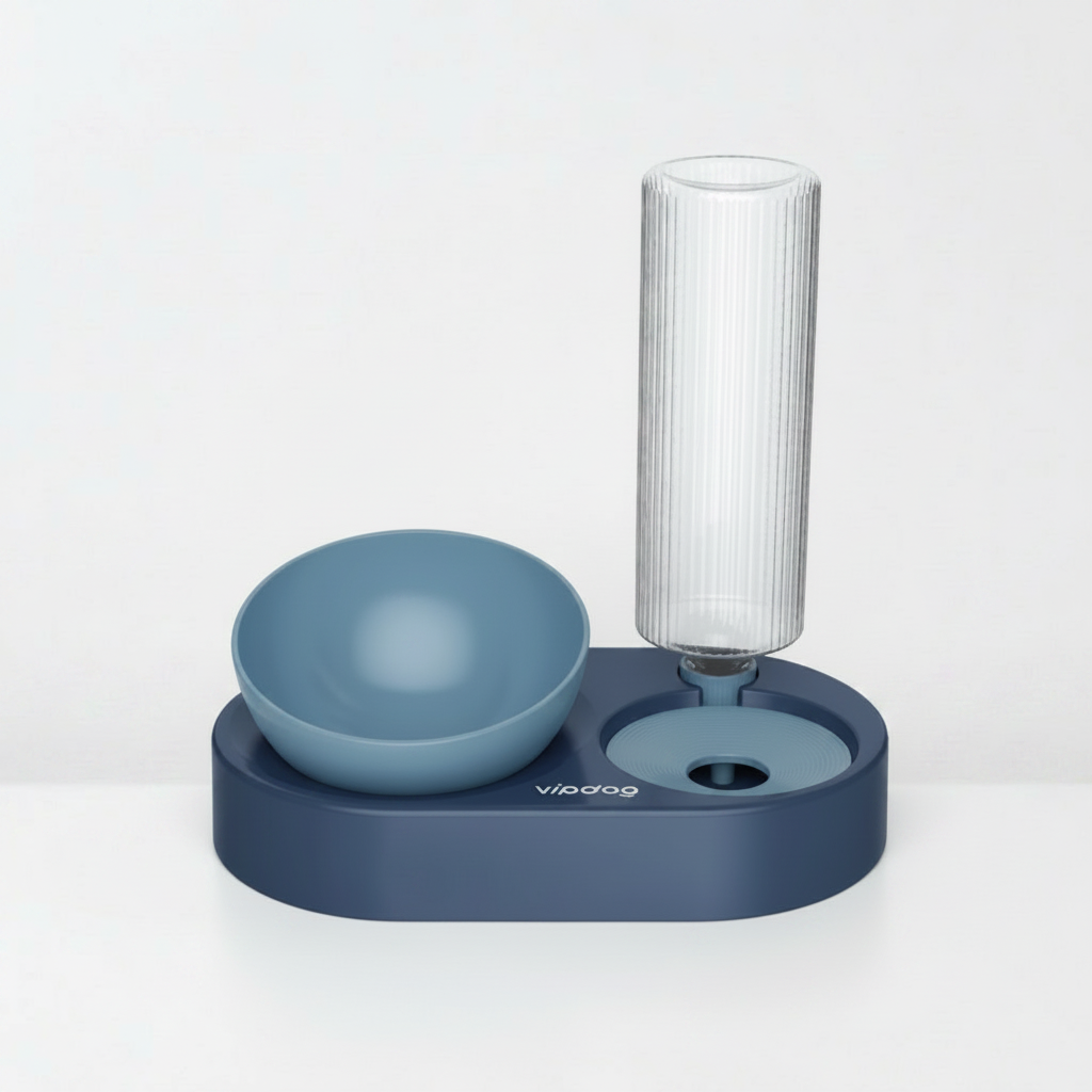 Double Bowl Pet Water Feeder Dishes