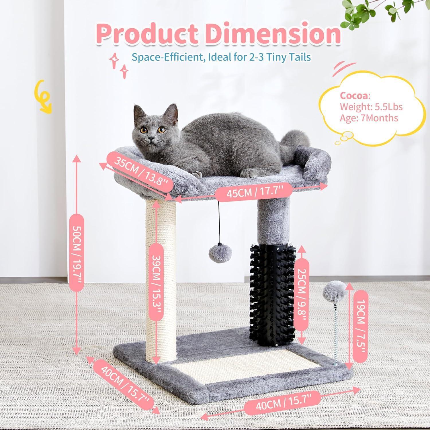 4in1 Cat Tree Tower With Scratching Post - PawSlow