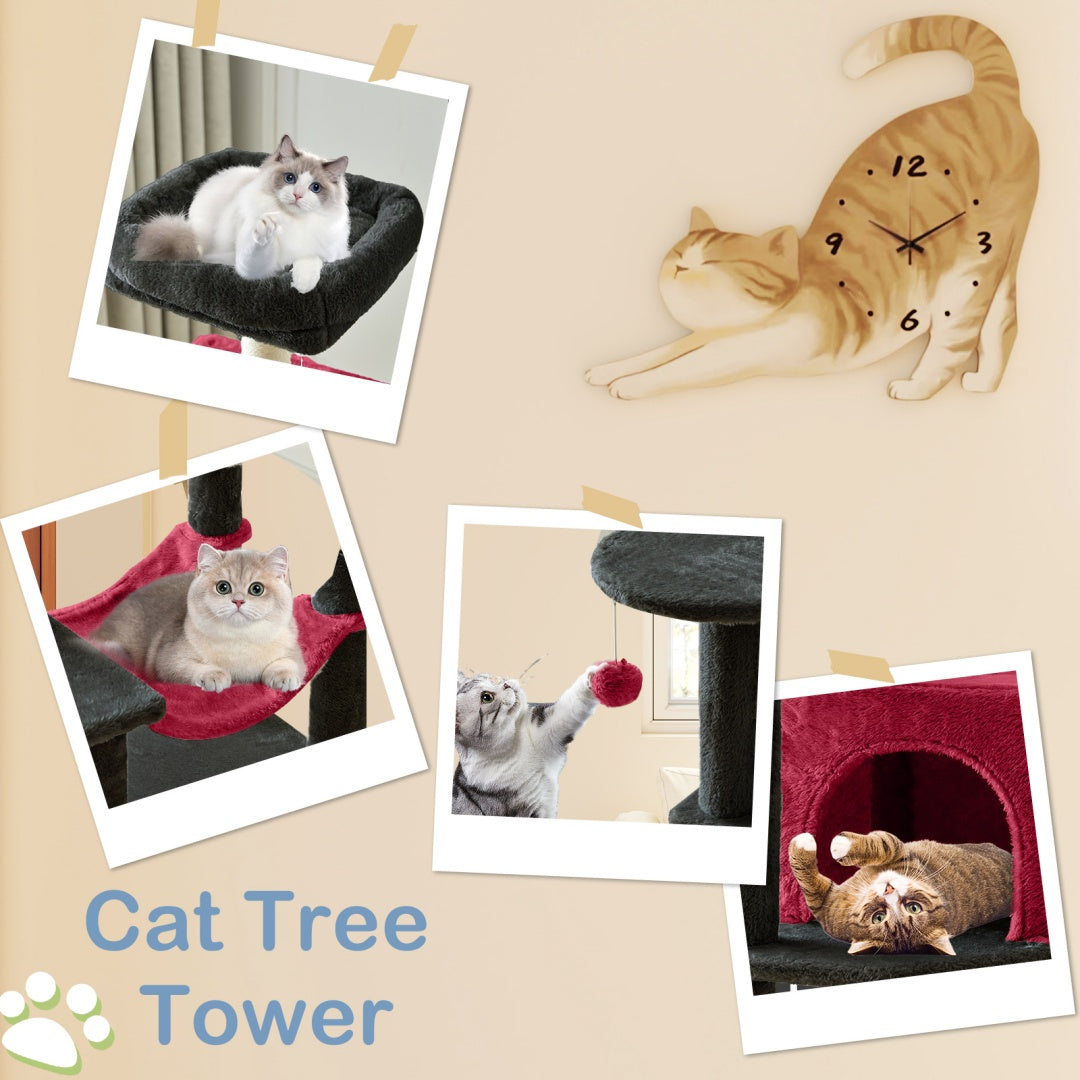 Multi Cat Tree Tower With Hammock Bed - PawSlow