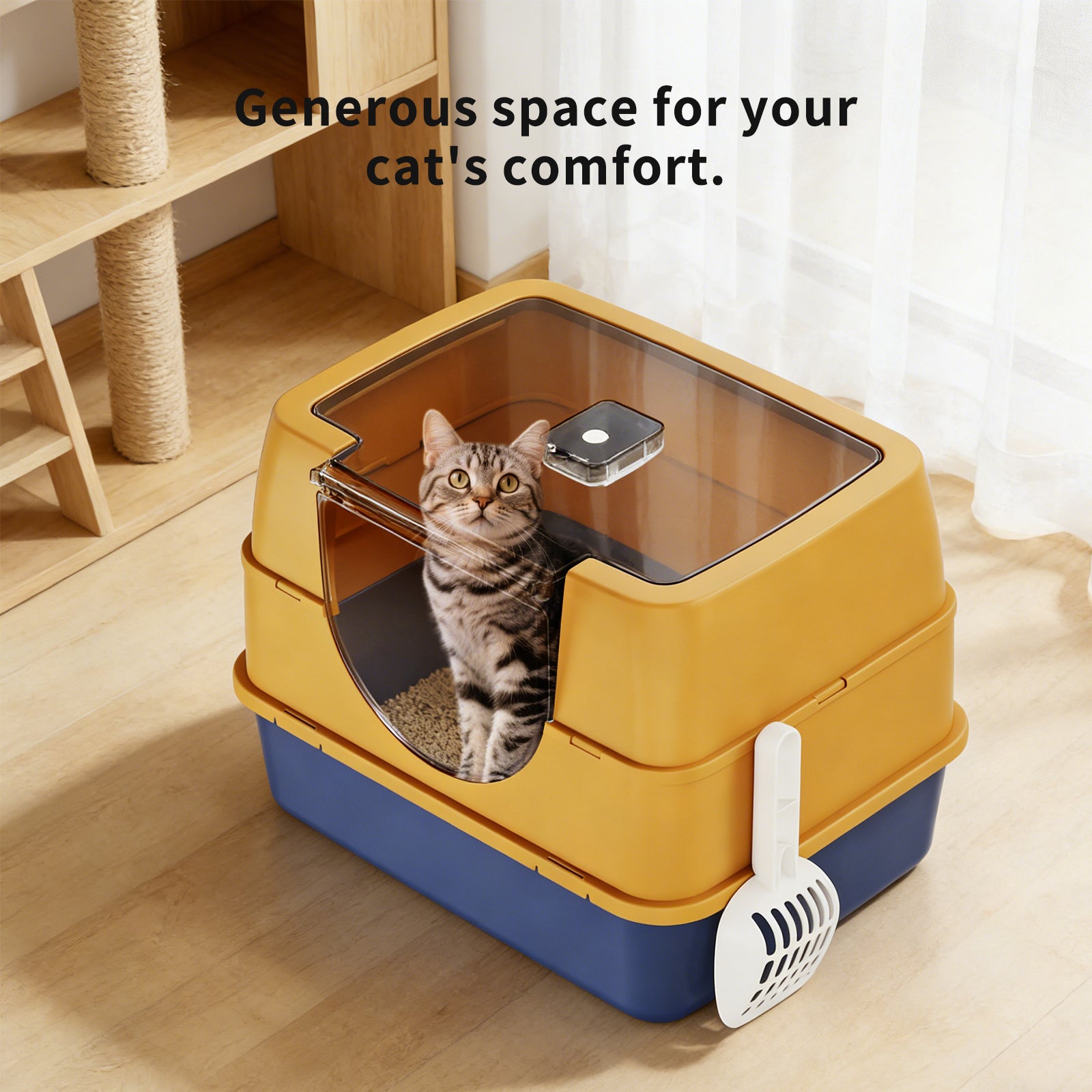 Top Entry Cat Litter Box Odor Locking - PawSlow