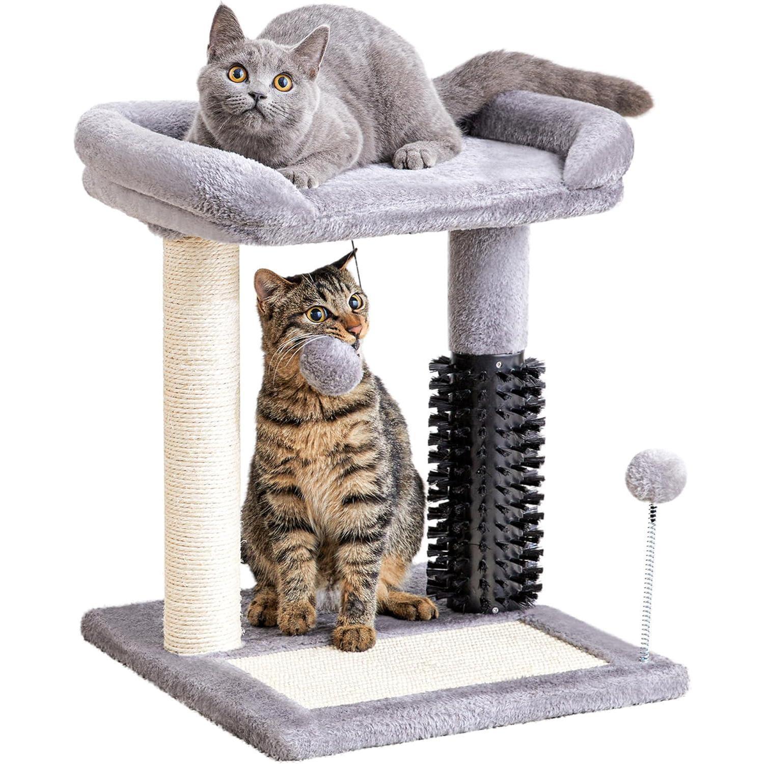 4in1 Cat Tree Tower With Scratching Post - PawSlow