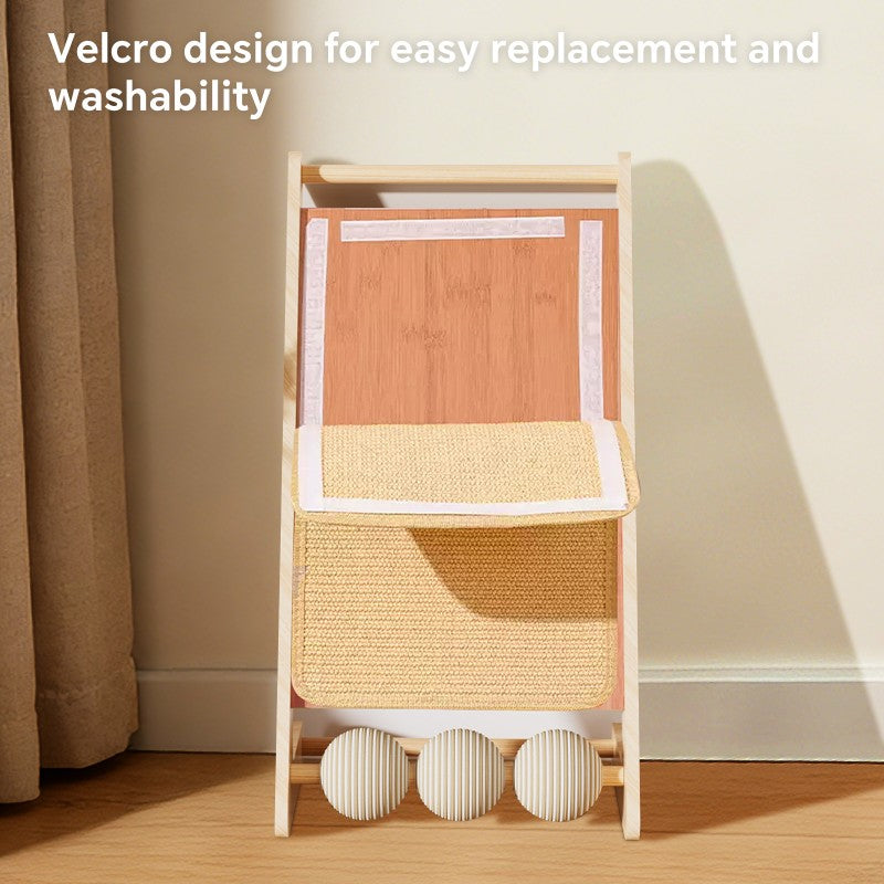Large Sisal Cat Scratcher With Balls - PawSlow