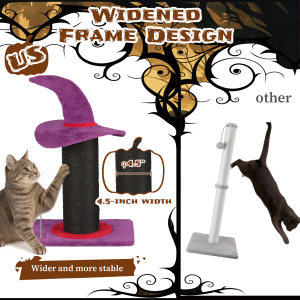 Purple Wizard Cat Scratching Post - PawSlow