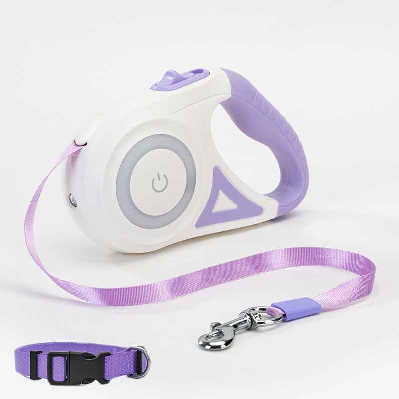 LED Retractable Dog Leash Night Walk