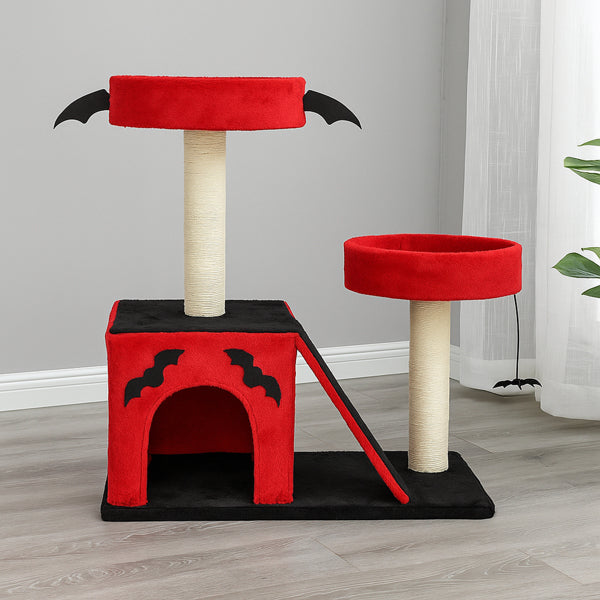 Gothic Halloween Cat Tree Condo Tower - PawSlow