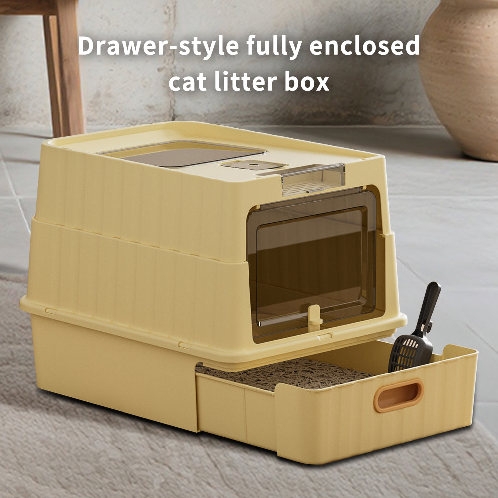 Enclosed Cat Litter Box Top Entry Pro - PawSlow