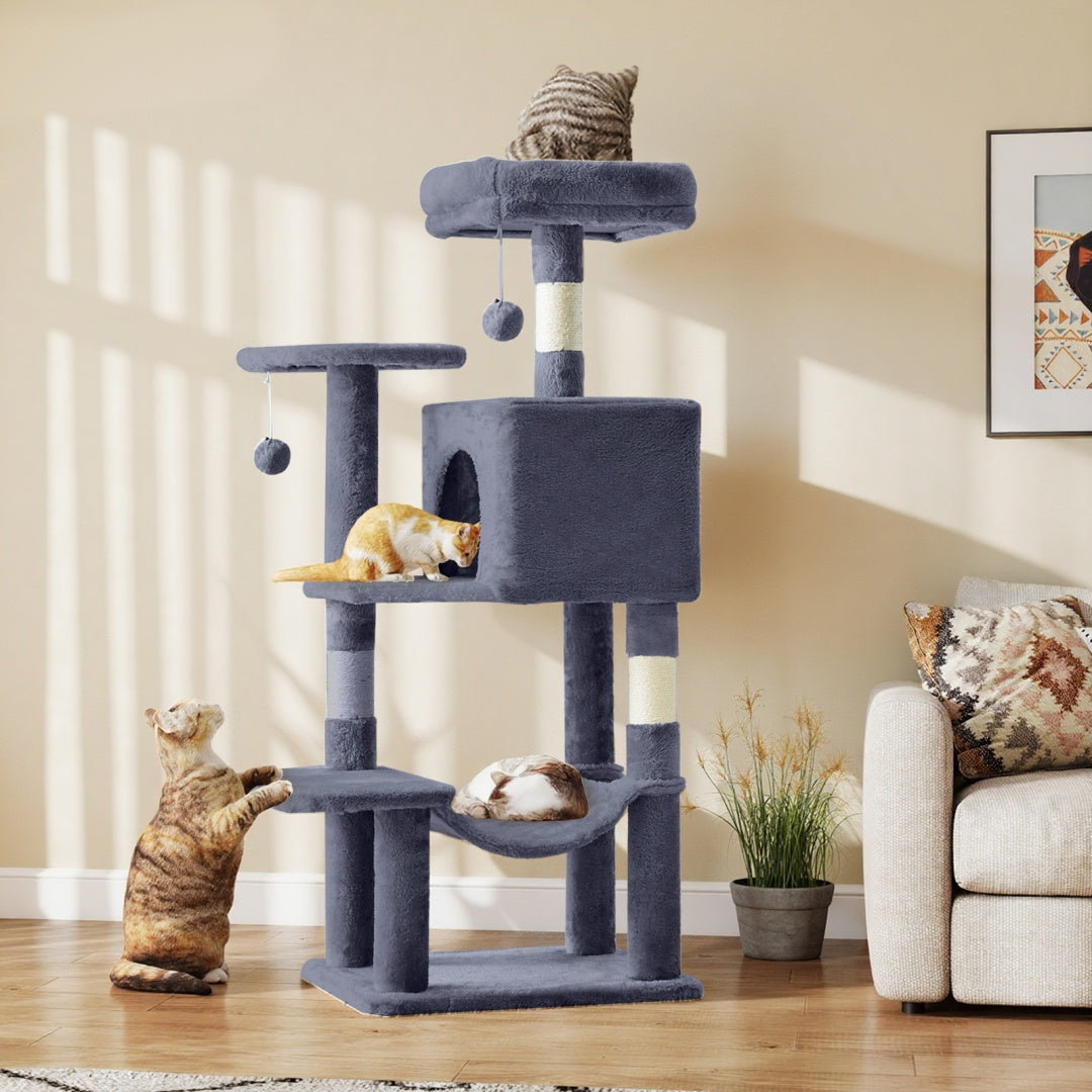 Multi Cat Tree Tower With Hammock Bed - PawSlow