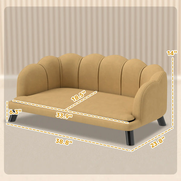 Dog Bed Pet Sofa Soft Plush Cushion - PawSlow
