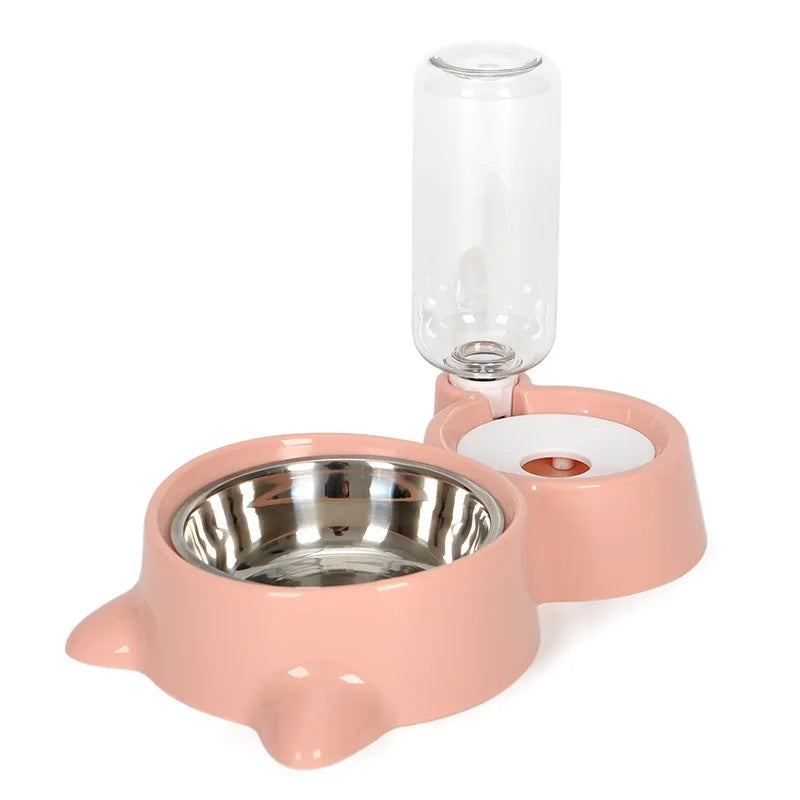 Pet Feeder Bowl With Auto Water Supply - PawSlow