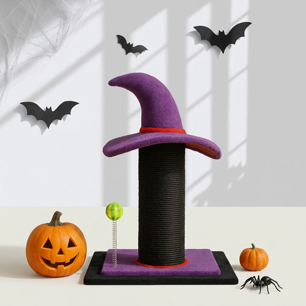 Purple Wizard Cat Scratching Post - PawSlow