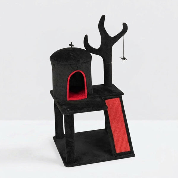 Gothic Halloween Cat Tree Tower Condo - PawSlow