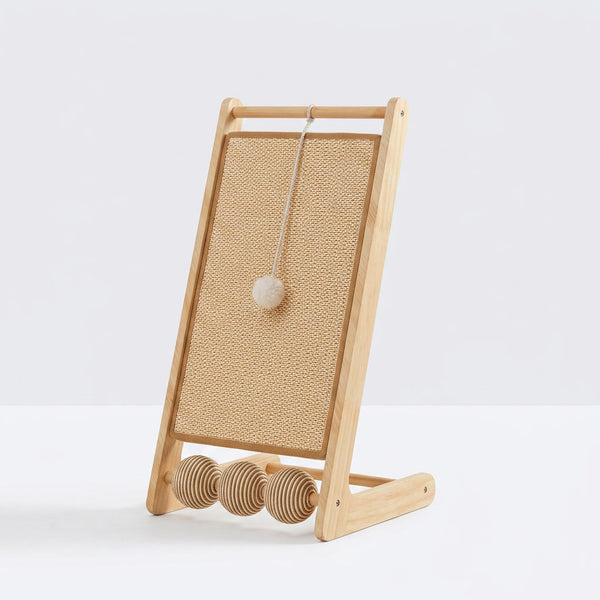 Large Sisal Cat Scratcher With Balls - PawSlow