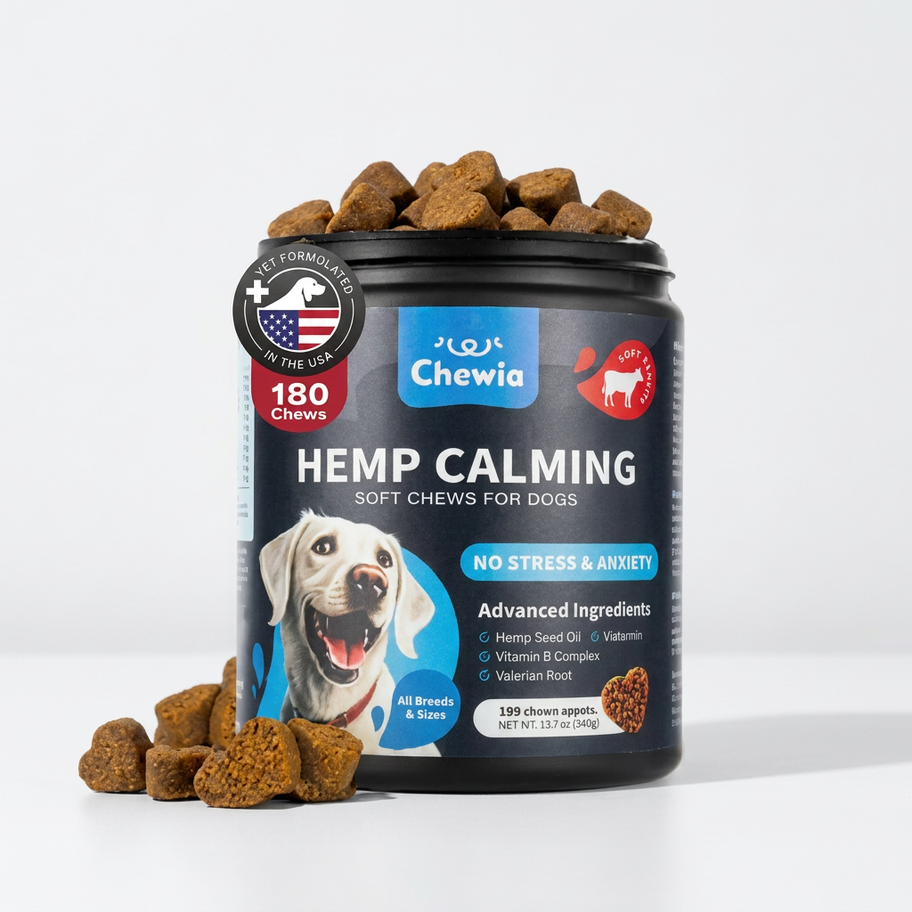 Hemp Calming Chews For Dogs - PawSlow